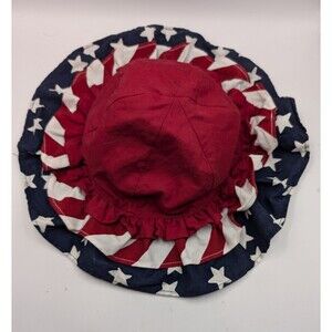 Gymboree Red White Blue Hat Ruffles 12-24 mo